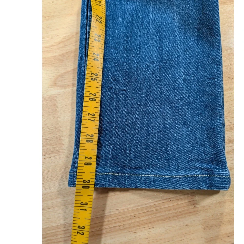 True Religion Ricky Relaxed Straight Jeans Mens 32 Medium Wash Blue Denim